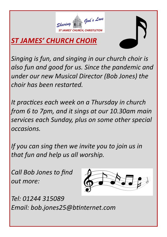 Join the St James' Choir