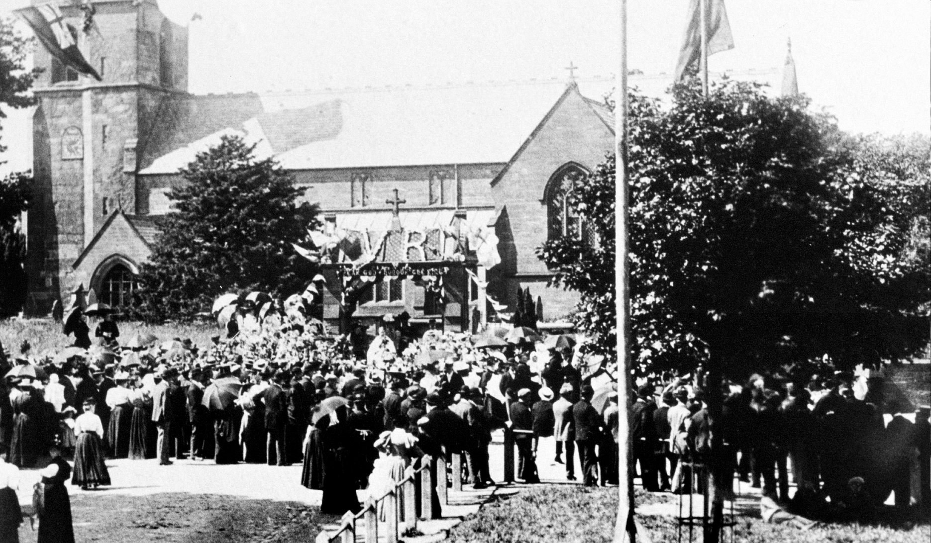 Queen Victoria Jubilee celebration 1897 at Christleton St James